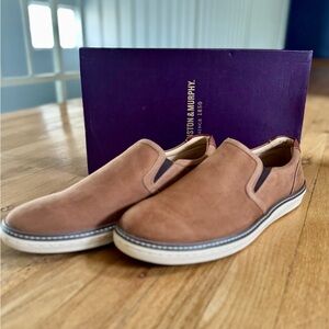 Men's Johnston&Murphy Brown Full Grain Leather Slip-On Shoes